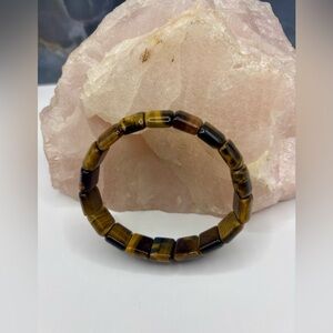 Handmade Natural Tiger Eye Stretch Bracelet